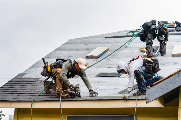 Professional Gutter Installation technician working in Orwigsburg, PA